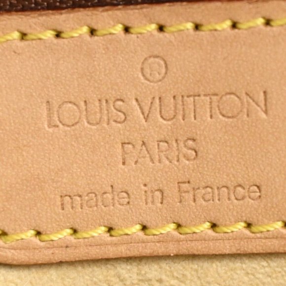 LOUIS VUITTON Logo Looping GM Shoulder Bag Monogram Leather Brown - Picture 5 of 15